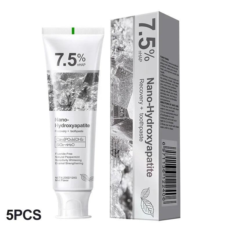Hydroxyapatite Toothpaste – Whitening & Fresh Breath | 1/3/5 Pack
