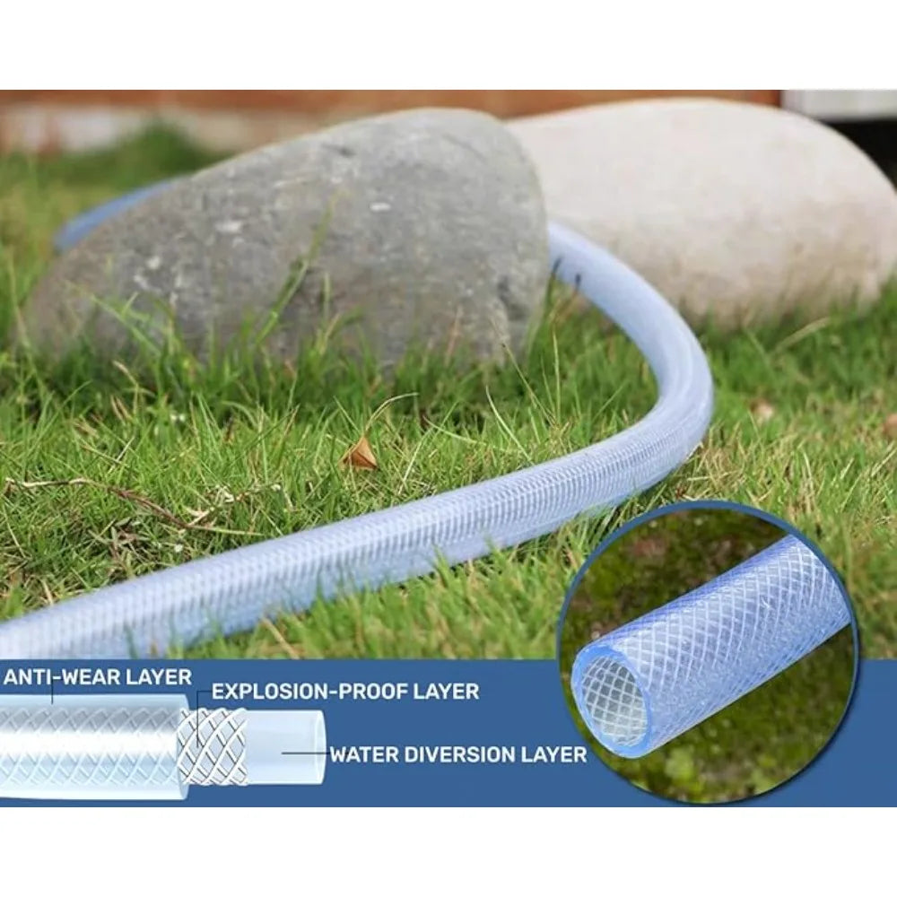 Reticulated Silicone Braided Tube Transparent Rebound High-Pressure Reticulated Conveying Silicone Braided Hose Oasis Select