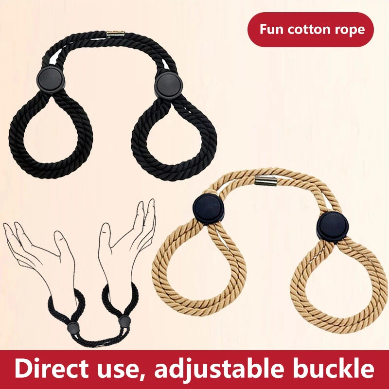 Sex Handcuff Hand Restraint Erotic Shackle Binds Sex Rope Slave Bondage Sexope Ankle Cuffs Backhandcuff Easy To Use Toy Oasis Select