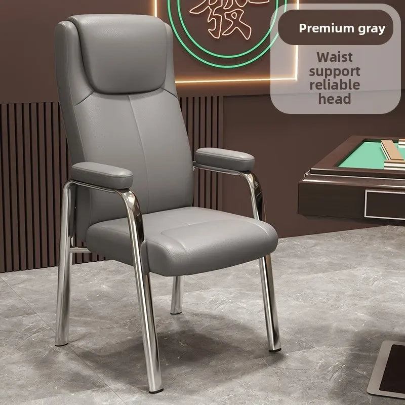 Mahjong chair chess room special high backrest chair comfortable sedentary home chess and card sofa chair mahjong table Oasis Select Orange