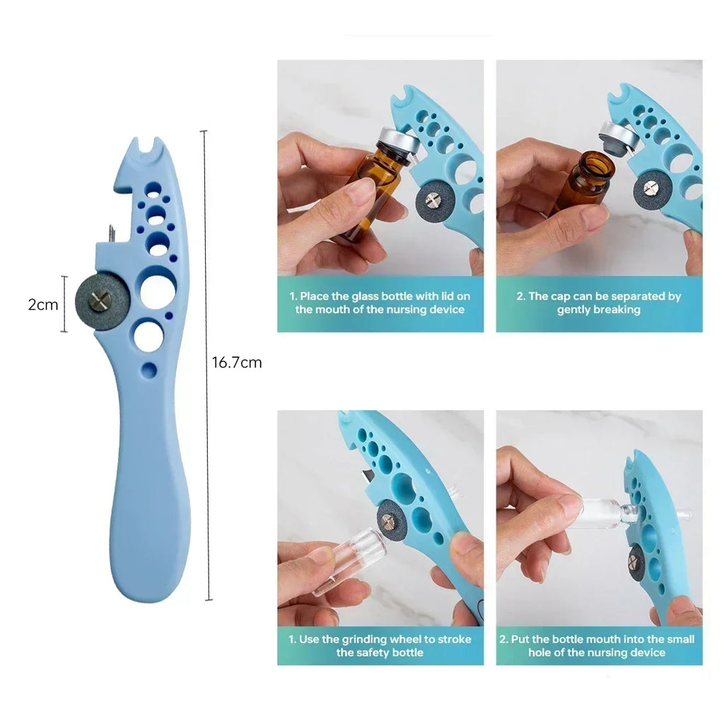 2025 New Nurse Ampoule Bottle Opener Creative Handle Cutting Device Medical Grinding Wheel Bottle Breaker Medical Tool Oasis Select