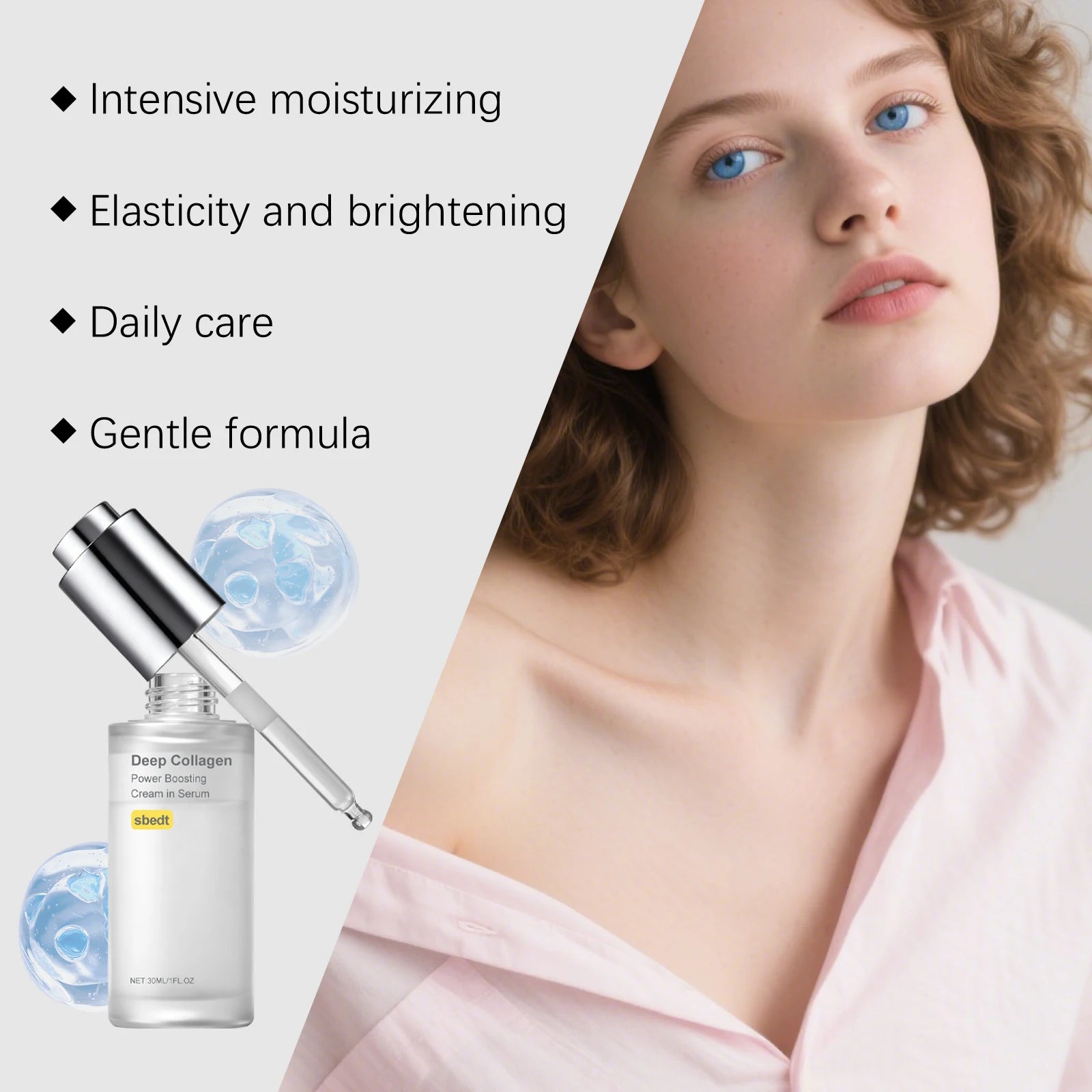 Hydrolyzed Collagen Firming Facial Essence Lock Skin Moisture Relieve Dryness Antioxidant Deep Moisturizing Face Soothing Serum Oasis Select