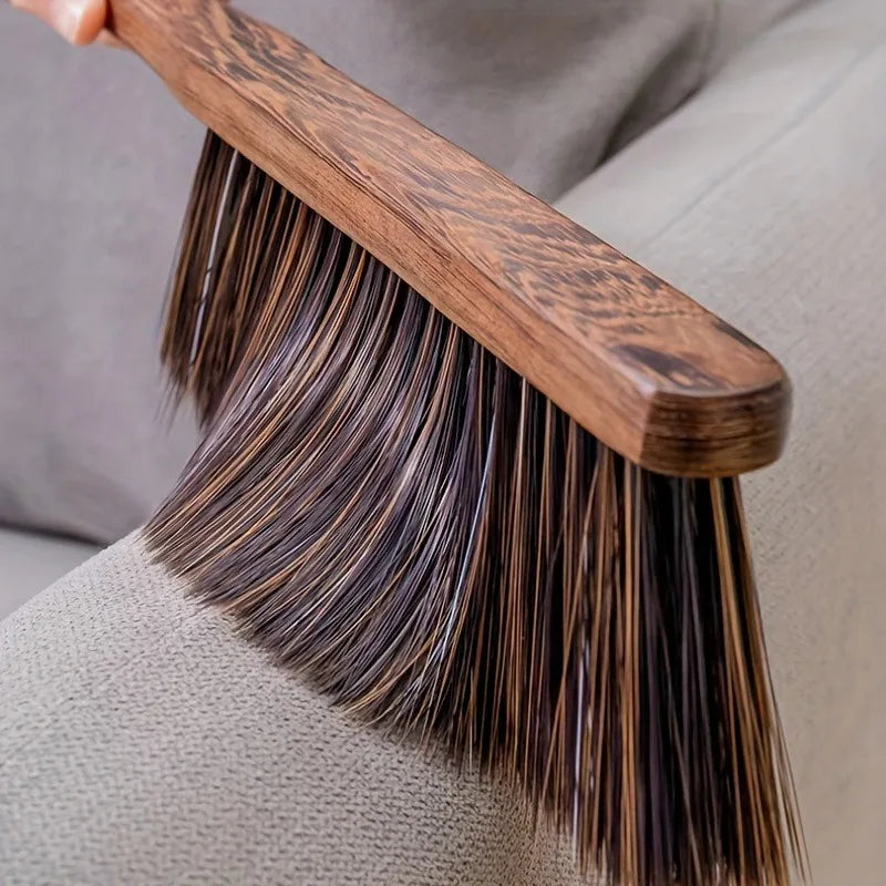1pc Clean Soft Bristle Dusting Brush with Natural Wooden Handle, Plastic Material, Manual Uncharged Operation Deep Cleaning Oasis Select