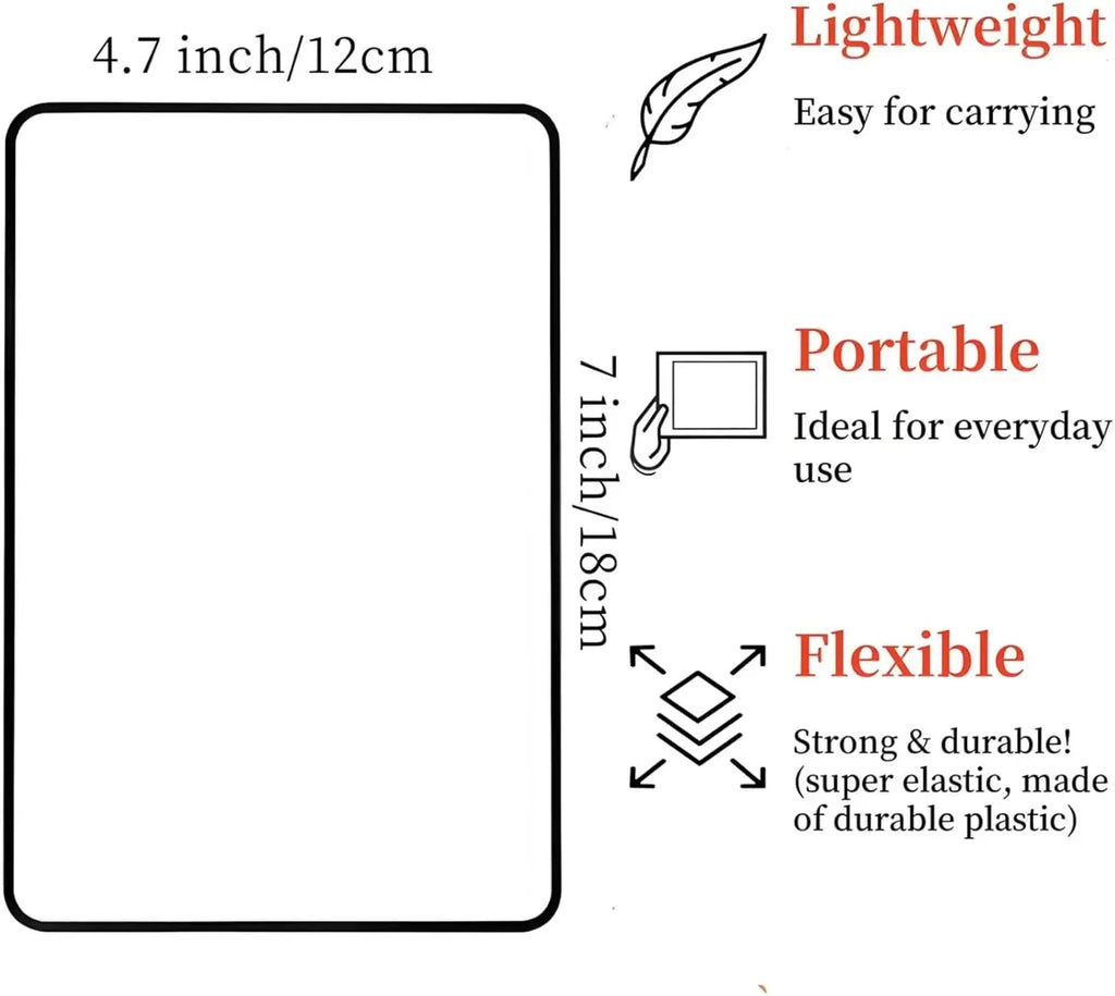 Large-size reading aid lens, Creative Christmas Gift, for Elderly Low Vision Reading Small Print Books/Documents,Bookmark,PVC Oasis Select