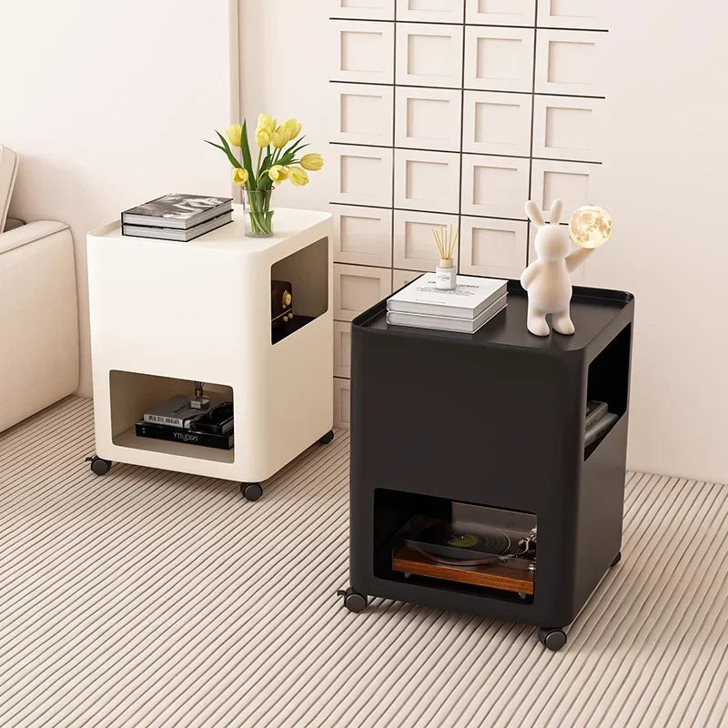 Wrought iron side table removable living room sofa coffee table small table bedroom bedside bedside table sturdy and durable Oasis Select