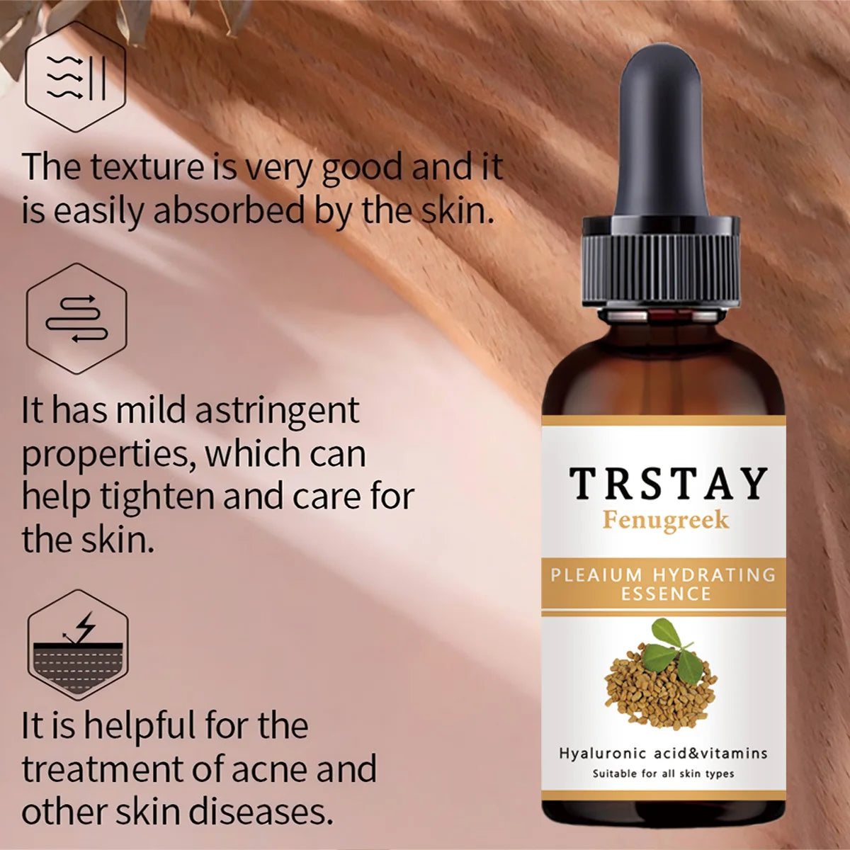 TRSTAY fenugreek 100% pure&natural hip enriching essential oil Oasis Select