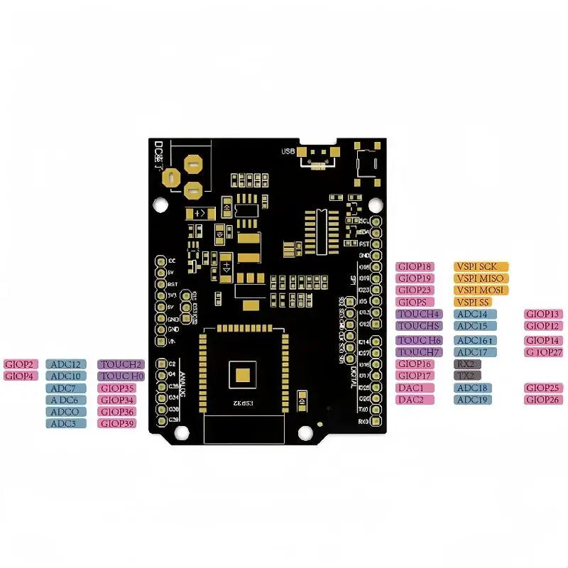 1Pcs D1 R32 ESP32 Development Board WiFi Bluetooth Rich Expansion Pins For IoT DIY Projects For Wemos Oasis Select