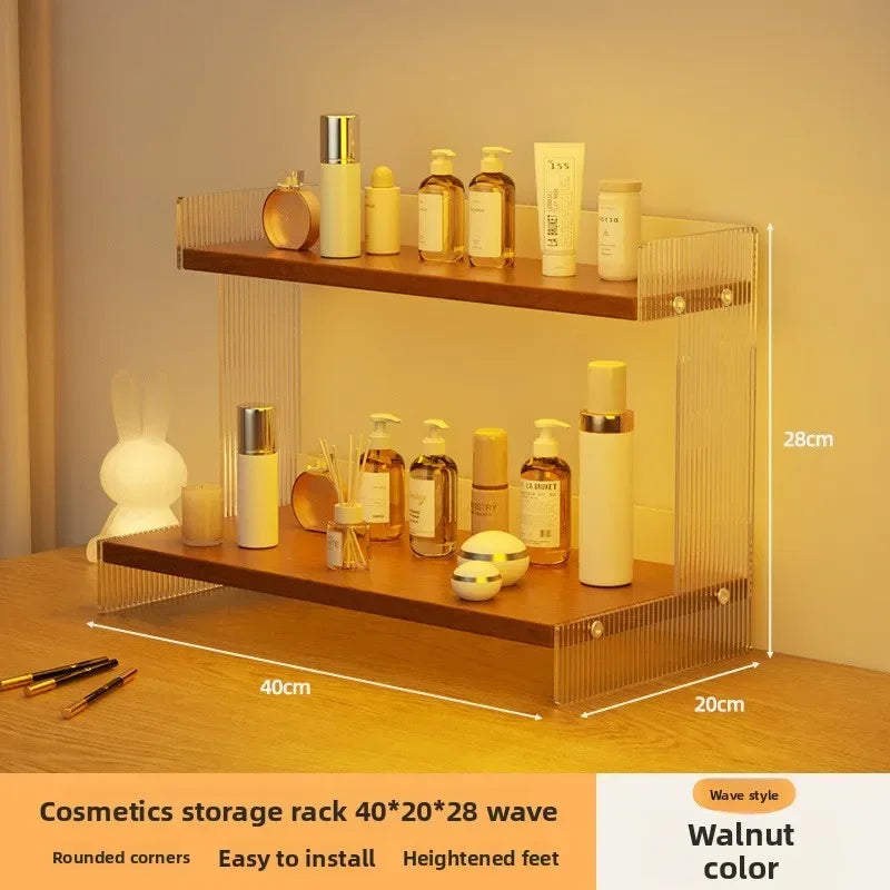 Multi-functional Desktop Shelf Household Cosmetics Storage Rack Acrylic Storage Rack sturdy and durable Oasis Select 40cmE