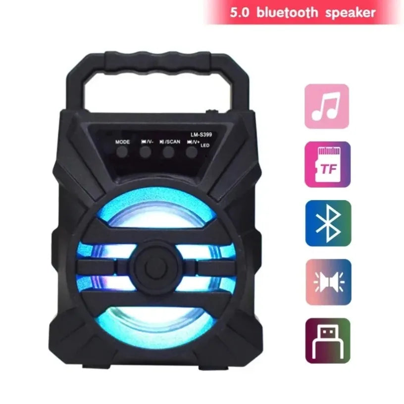 High Power Bluetooth Speakers TF Udisk 500mAh Bluetooth Speaker Sound Box Karaoke Handheld Sound Subwoofers for Aancing Oasis Select