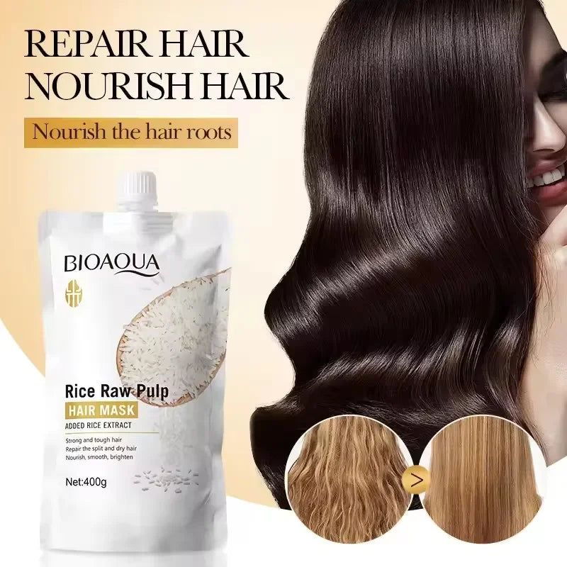 Rice Conditioner Penetrates the Hair Core, Replenishes Hair Nutrients, Repairs Damaged Cuticles, and Improves Dryness, Split Ends, Frizz, and Other Hair Damage Caused by Blow-Drying, Ironing, and Dyeing. Oasis Select