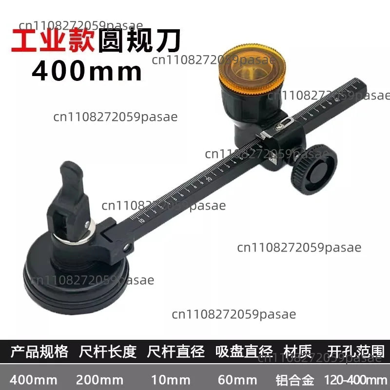 Adjustable Circular Glass Cutter Compass Tool – Hole Opener