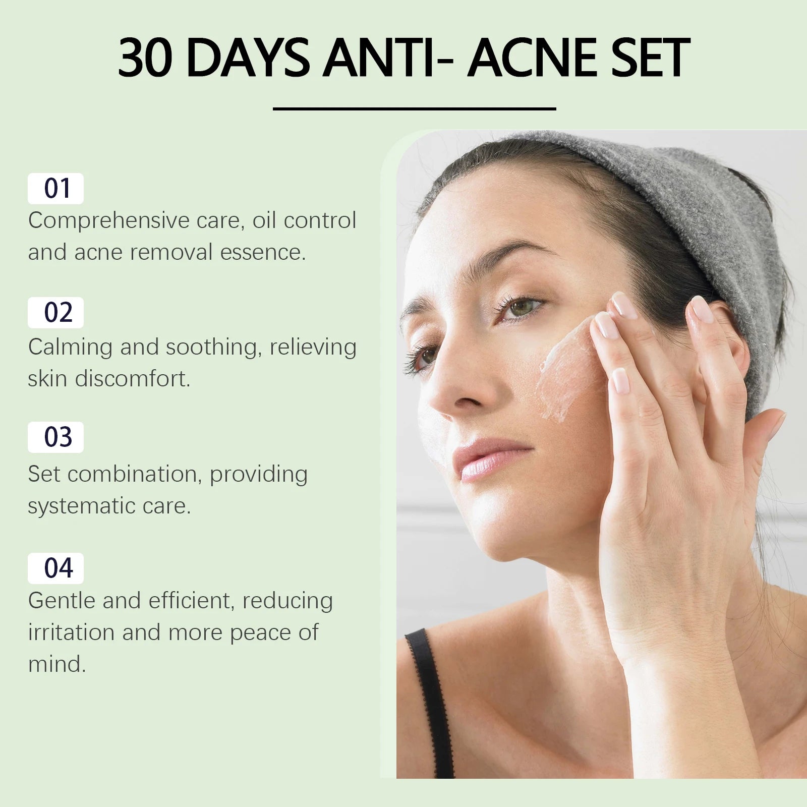 Viareline Salicylic Acid Face Care Set – 4-Piece Skin Kit