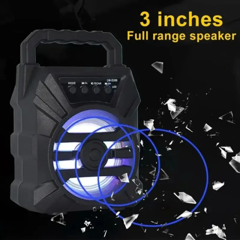 High Power Bluetooth Speakers TF Udisk 500mAh Bluetooth Speaker Sound Box Karaoke Handheld Sound Subwoofers for Aancing Oasis Select