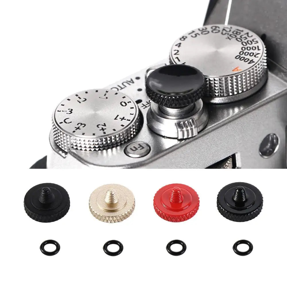 1pcs Copper Concave Soft Shutter Release Button for Fu-jifilm X100 SLR Leica Nikon So-ny Rolleiflex Minolta Olympus Camera Parts Oasis Select