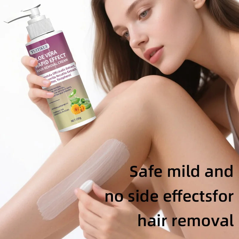 YUITIKUE Hair Removal Cream 150g – Aloe, Calendula & Chamomile
