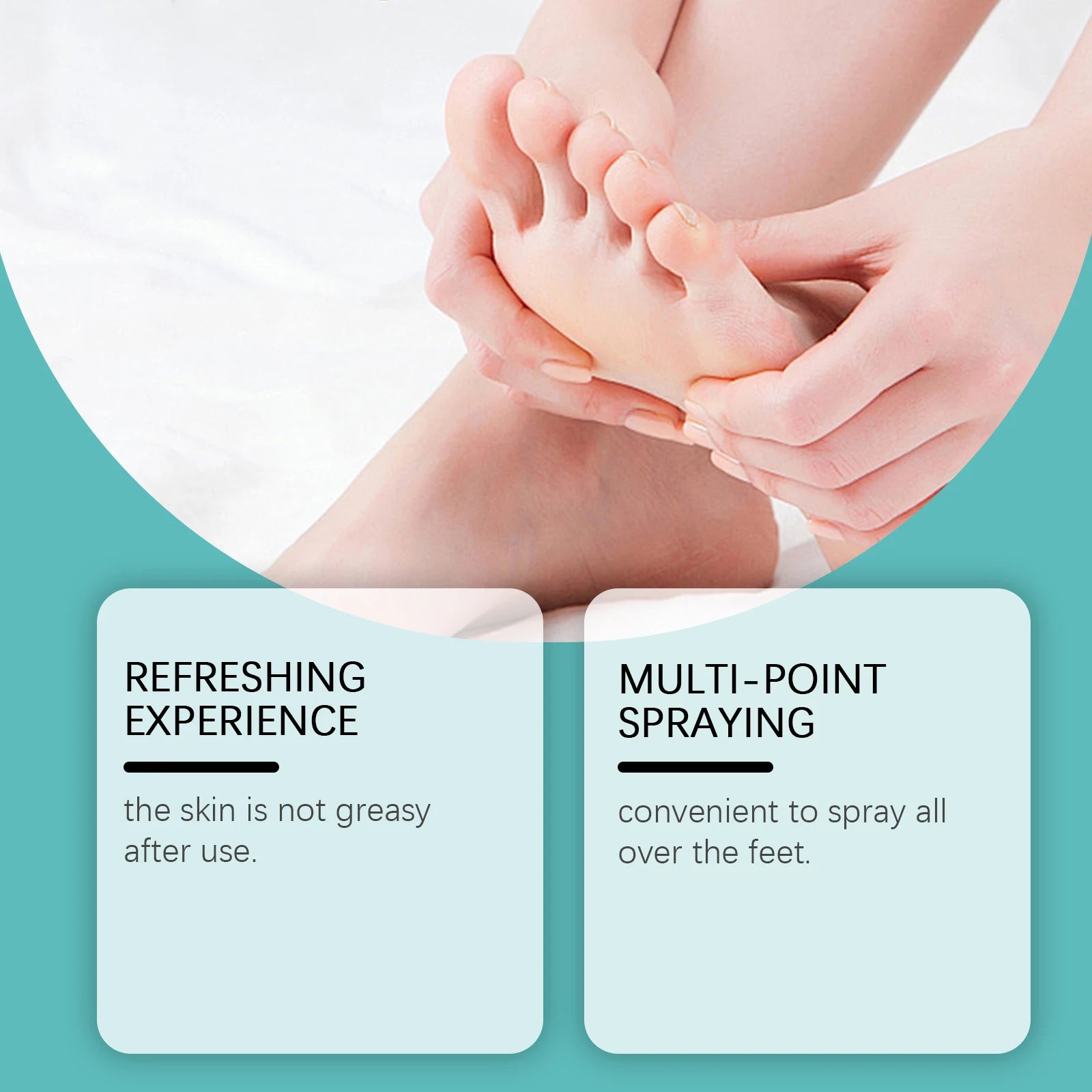 Foot Peeling Spray Exfoliating Calluses Remove Dead Skin Moisturizing Nourishing Reduce Dryness Anti Cracked Smoothing Feet Care Oasis Select