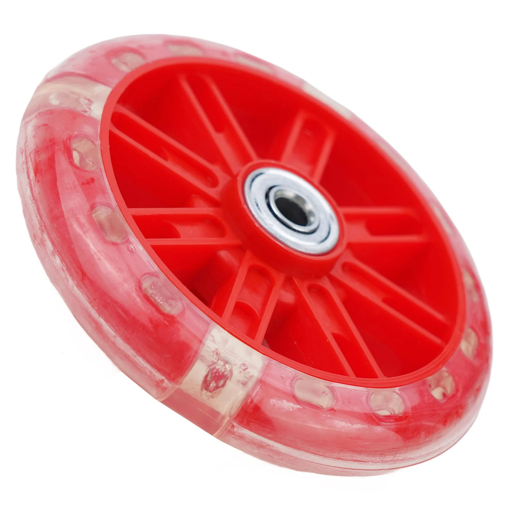 LED Flash Scooter Wheel 110mm Children Scooter Replacement Wheels 5 Colors Lighting Outdoor Bike Accessories Bearing Assist Tool Oasis Select