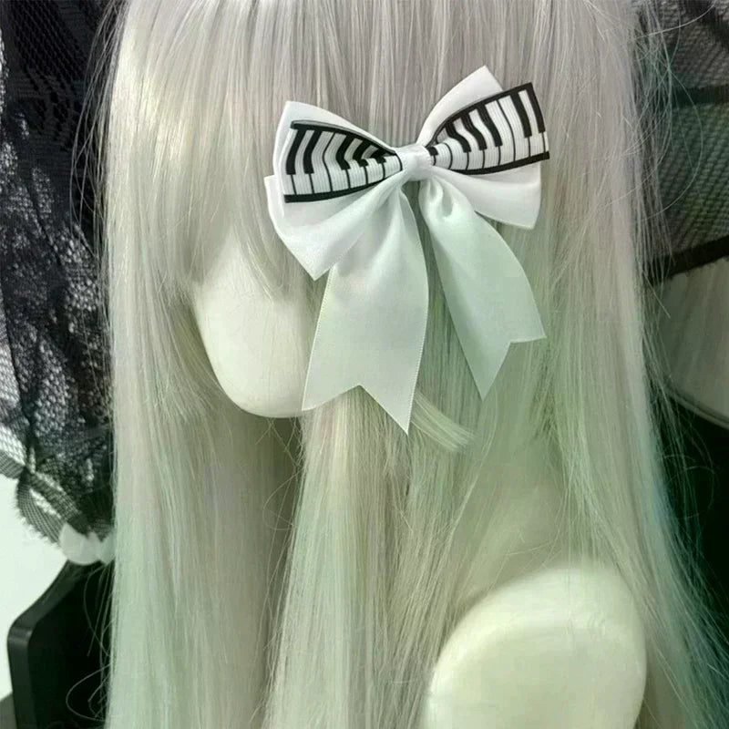 Piano Key Bow Hair Clip – Musical Non-Slip Grip for Women Hair Clip Oasis Select