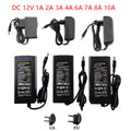 AC DC 12 Volt Universal Power Supply Adapter 12V 1A 2A 3A 4A 6A 7A 8A 10A 220V To 12V Power Adapter Supply For Led Strip Lights Oasis Select 12V 8A EU Plug