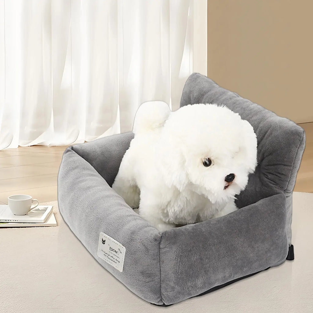 Dog Car Seat Pet Travel Booster Seat with Handle Dog Safety Car Seat Dog Car Bed Dual-Use for Car and Home Travel Carrier Bed Oasis Select