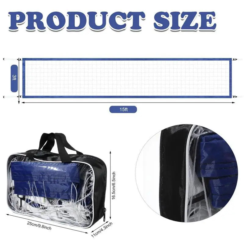 Pool Volleyball Replacement Net Nylon Portable Volleyball Net Replacement Sports Accessories Professional Swimming Pool Supplies Oasis Select