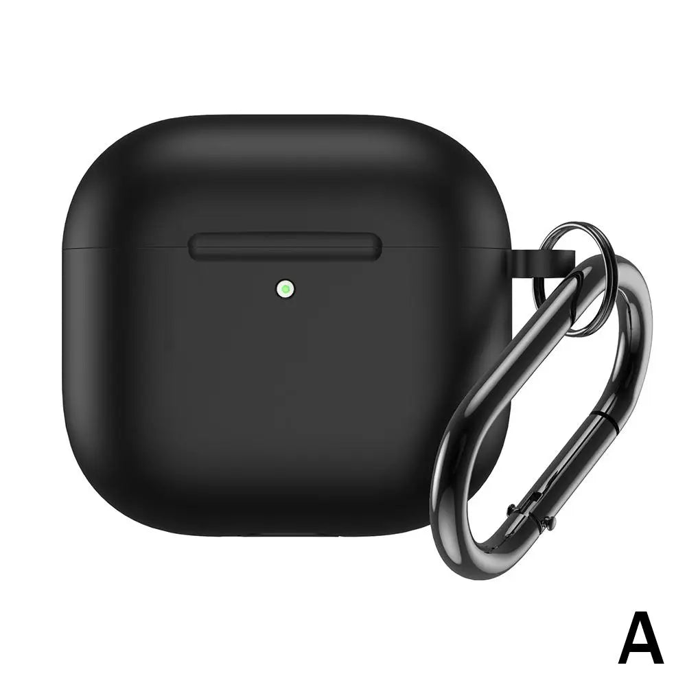 Silicone Case for AirPods 4 – Soft Protective Cover + Clip