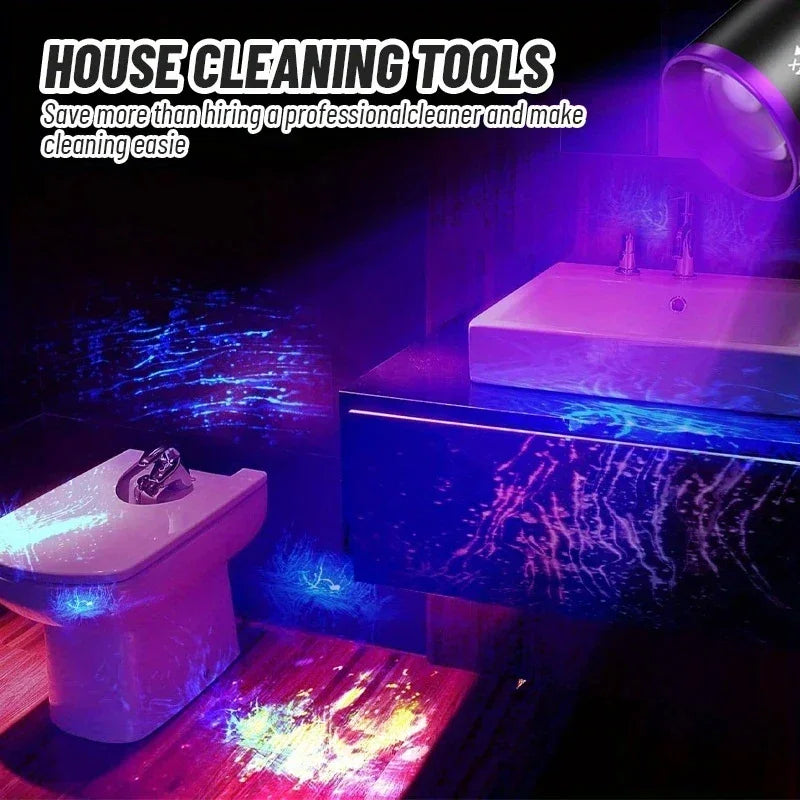 395NM UV Flashlight LED Ultraviolet Torch Zoomable Ultra Violet Lights Inspection Lamp Pet Urine Stain Detector Tools Lantern Oasis Select