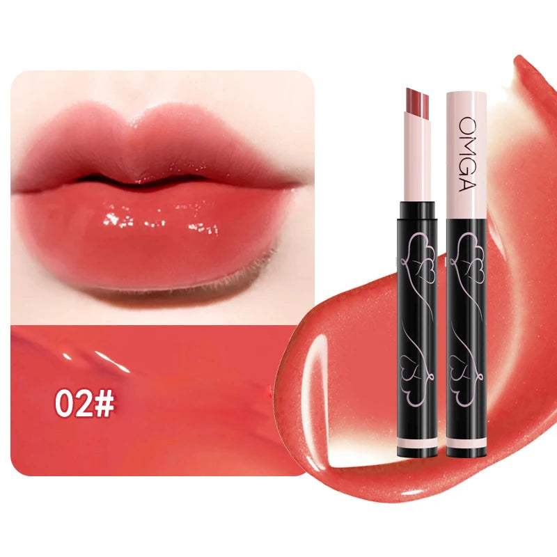 Solid Lip Gloss – Long-Lasting Moisturizing Non-Stick Formula Lip Gloss Oasis Select 02