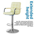 Bar chair adjustable swivel chair backrest high stool office computer chair household rotatable Oasis Select 15