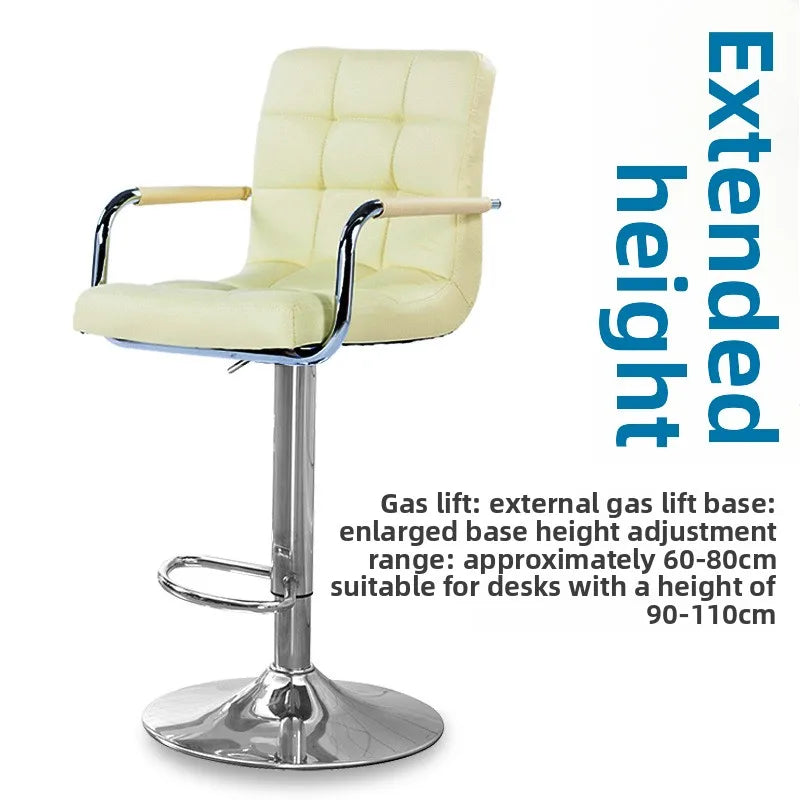 Bar chair adjustable swivel chair backrest high stool office computer chair household rotatable Oasis Select 15