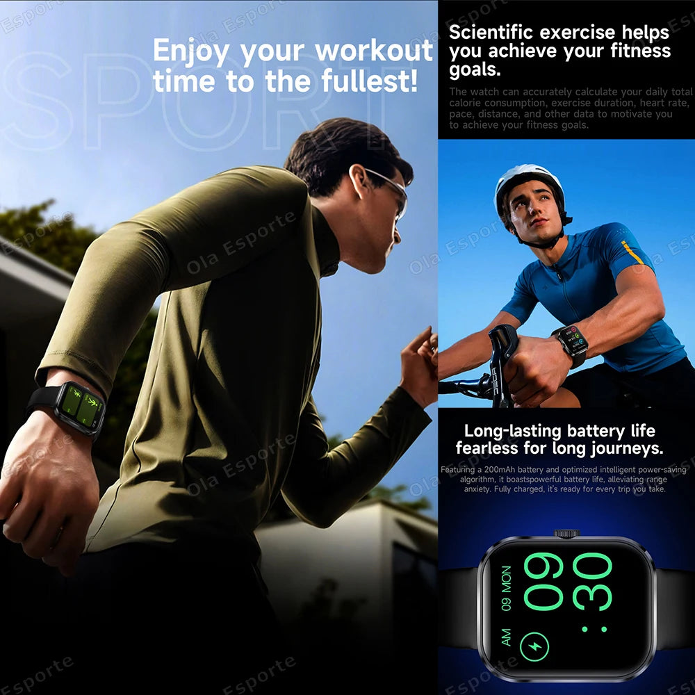 Ola Esporte Smart Watch | Bluetooth Call, AI Voice & Heart Rate