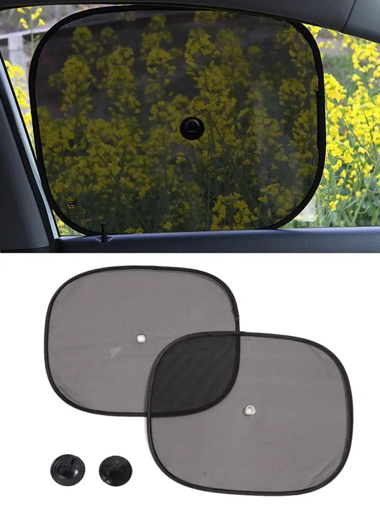 2-Pack Mesh Car Side Window Sun Shades – UV & Heat Blocking Car Window Sun Shade Oasis Select