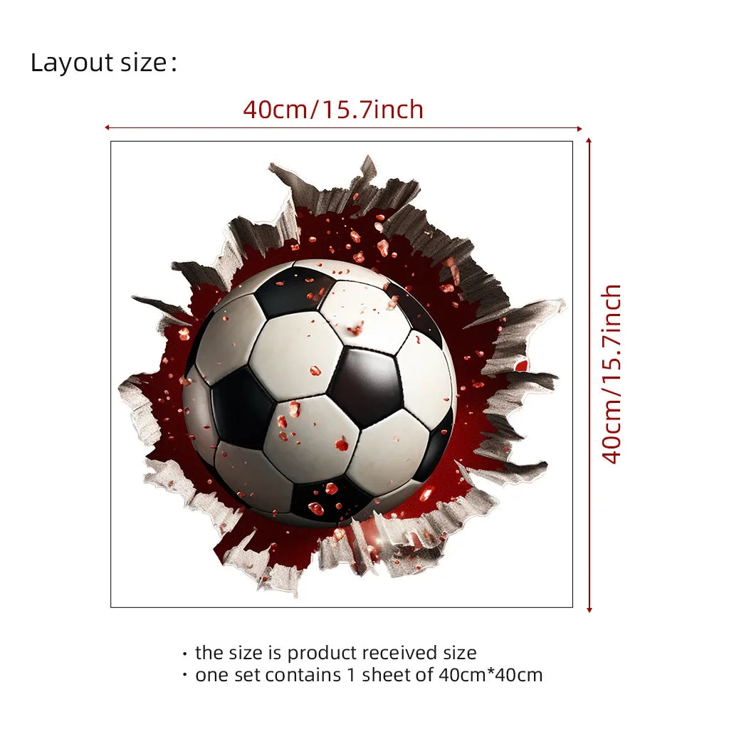 Super Wrist Breaking Wall Ball Sports Wall Stickers Children's Room Bedroom Decoration Stickers Oasis Select Football