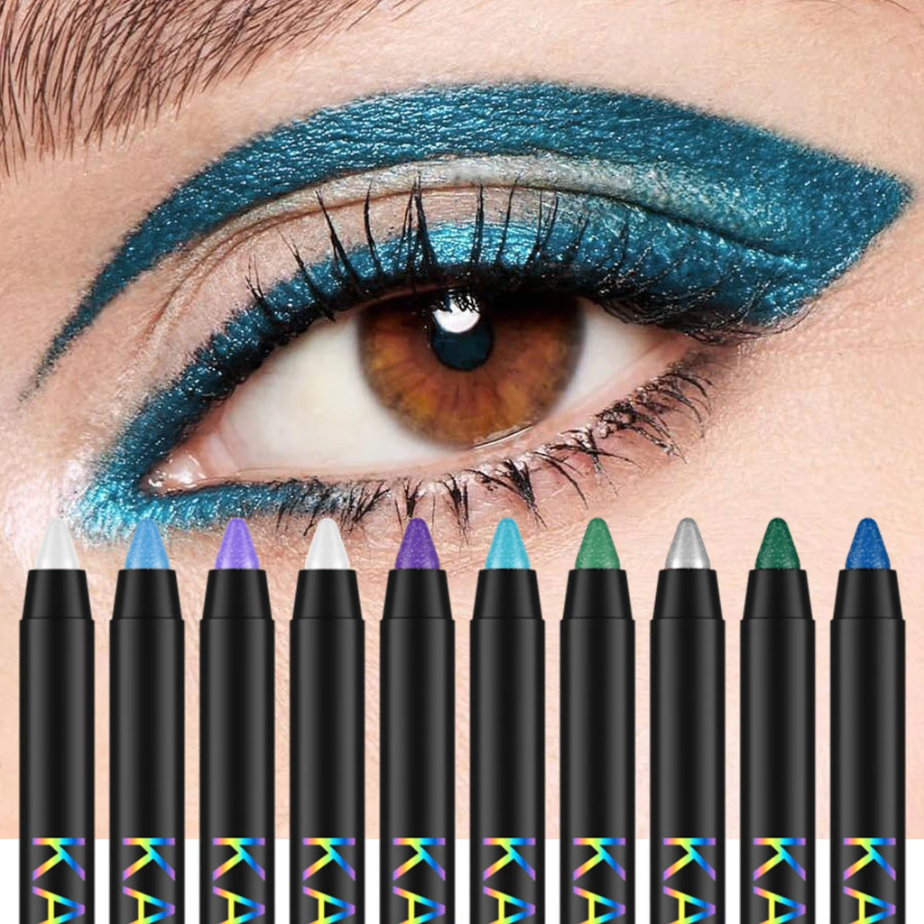 FUNPARK Glitter Metallic Eyeliner Pen – Waterproof, 10 Colors