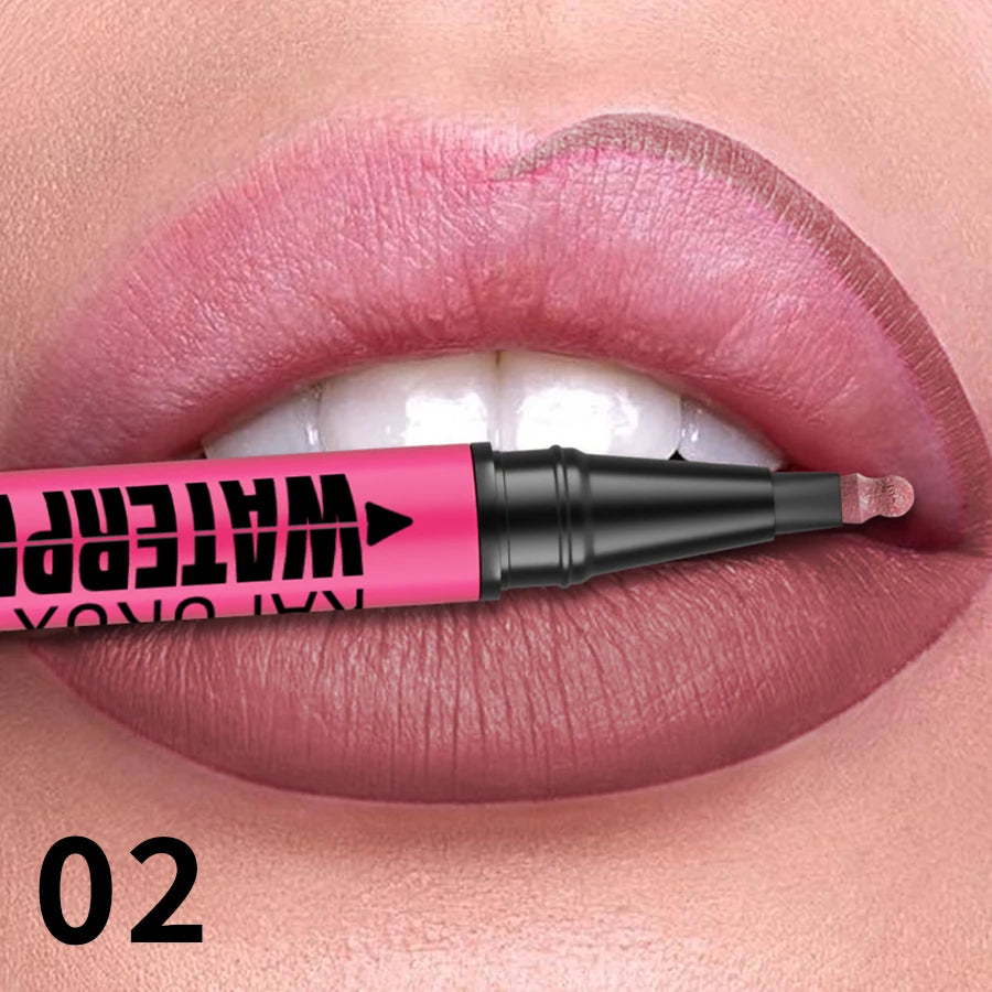KAFURUX Matte Liquid Lip Liner – 12 Colors, Waterproof