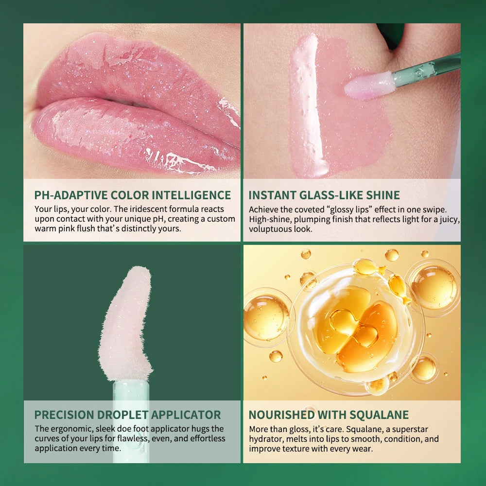 pH Adaptive Color-Changing Lip Oil | Glass Shine & Squalane