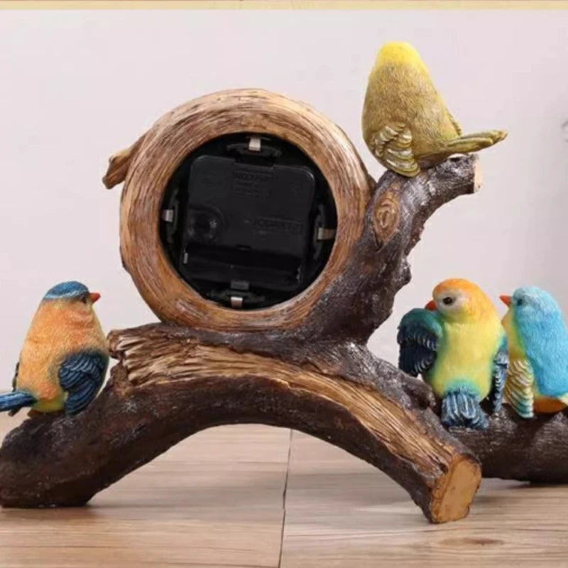 Decorative Home Fashion Clock Creative Personality Bird Table Clock Living Room Bedroom Bedside Silent Ornament Oasis Select