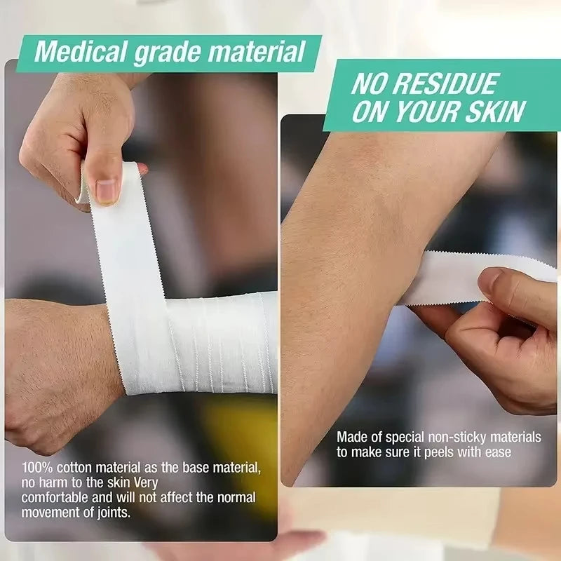 1PC 2.5cm * 9.14m Athletic Trainer Tape Sport Care Tape Sport Strapping Tape Easy To Tear For Sports First Aid Injury Wrap Oasis Select