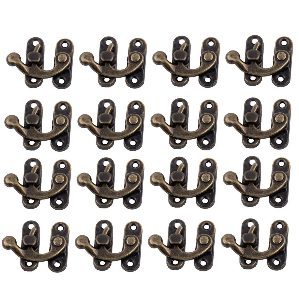 30-Pack Toggle Hasp Latch Clasps for Wooden Boxes – Gold, Bronze Box Hasp Latches Oasis Select Bronze