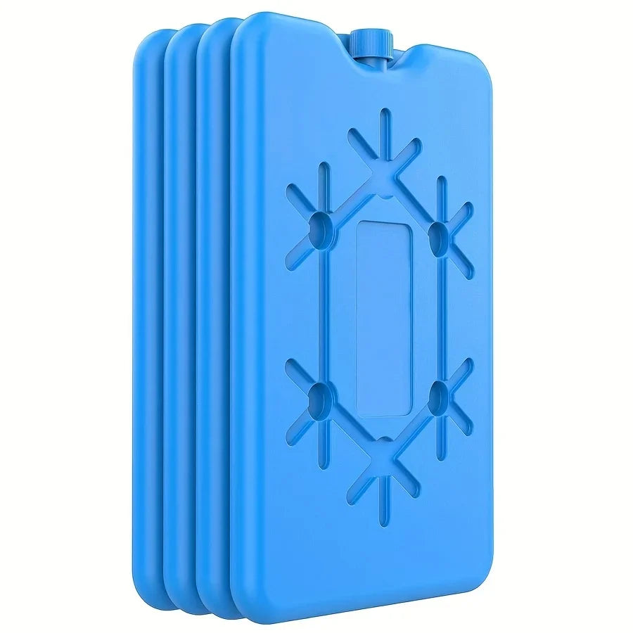 Reusable Ultra-thin Cooling Element Ice Pack, Suitable for Outdoor Activities To Keep Food Fresh Oasis Select 4pcs blue