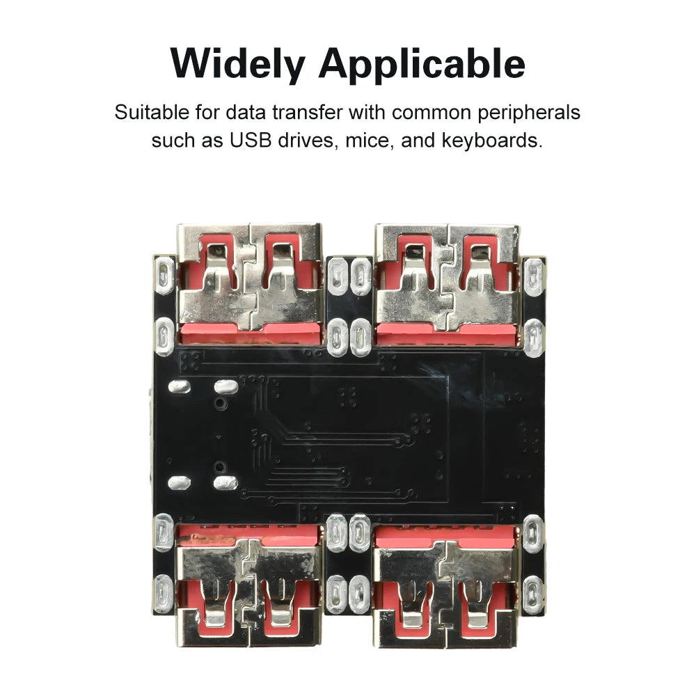 XL334P4 USB2.0 4-port Controller Expansion Module USB 2.0 to 4 Channel Way Splitter USB-HUB Type-C Extender Board 40MB/S Oasis Select