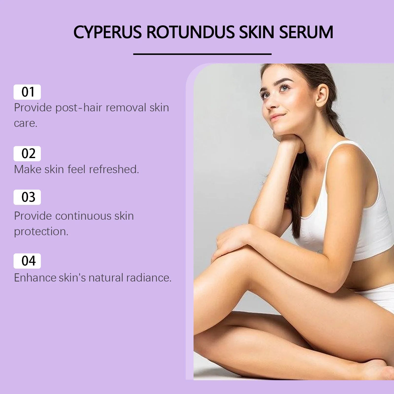 OceAura Cyperus Rotundus Hair Inhibitor Serum 60ml Hair Inhibitor Serum Oasis Select