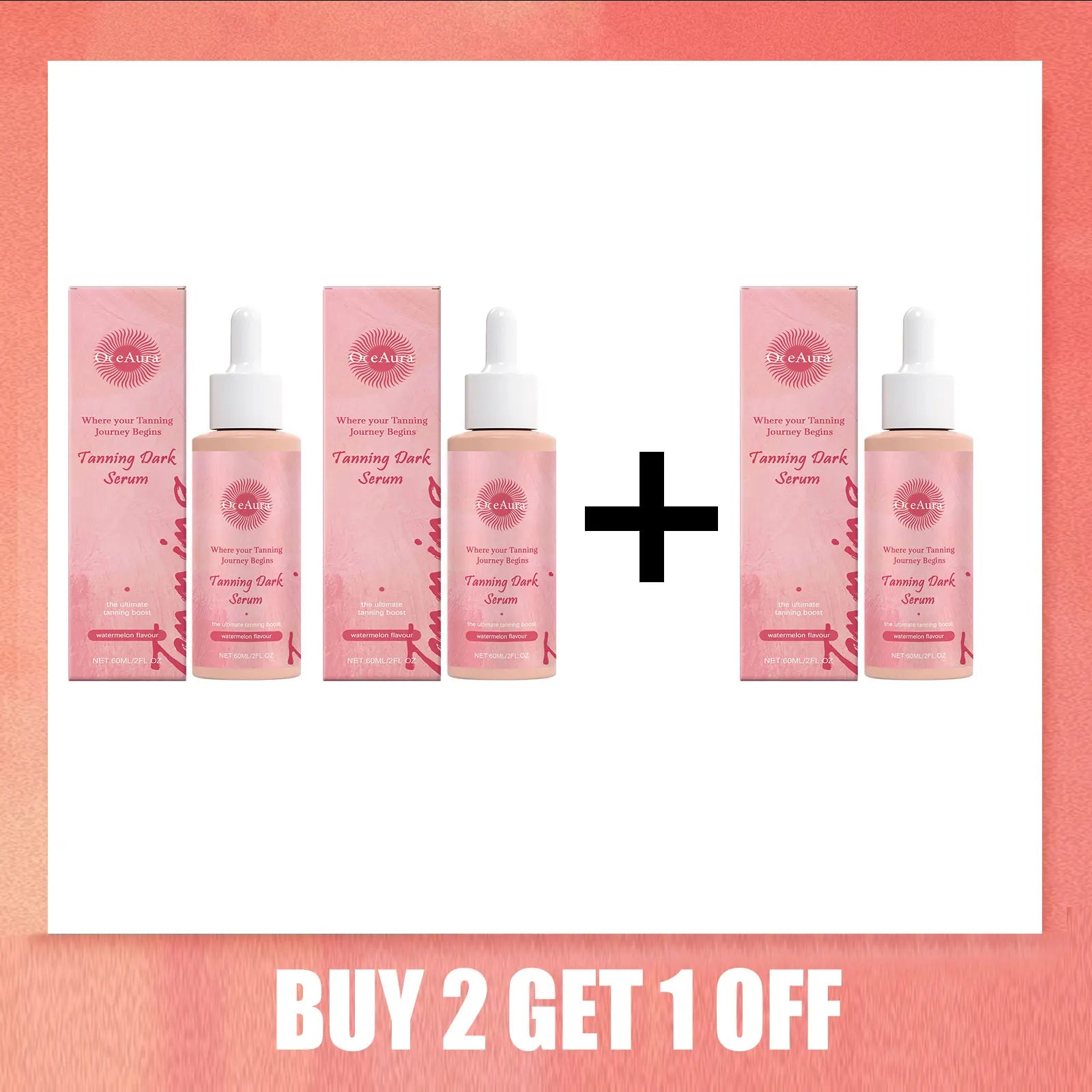 1/3/5pcs Oceaura Tanning Serum Sunless Self Tanner Lasting Solarium Suntan Skin Moisturizing Repair Face Body Bronzing Tan Drop Oasis Select Buy 2 Get 1 Free