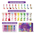 Women's gift set -10 sets/box with hand cream, lipstick, glitter, gift gauze bag, green leaf thank you card combination Oasis Select Gift Set