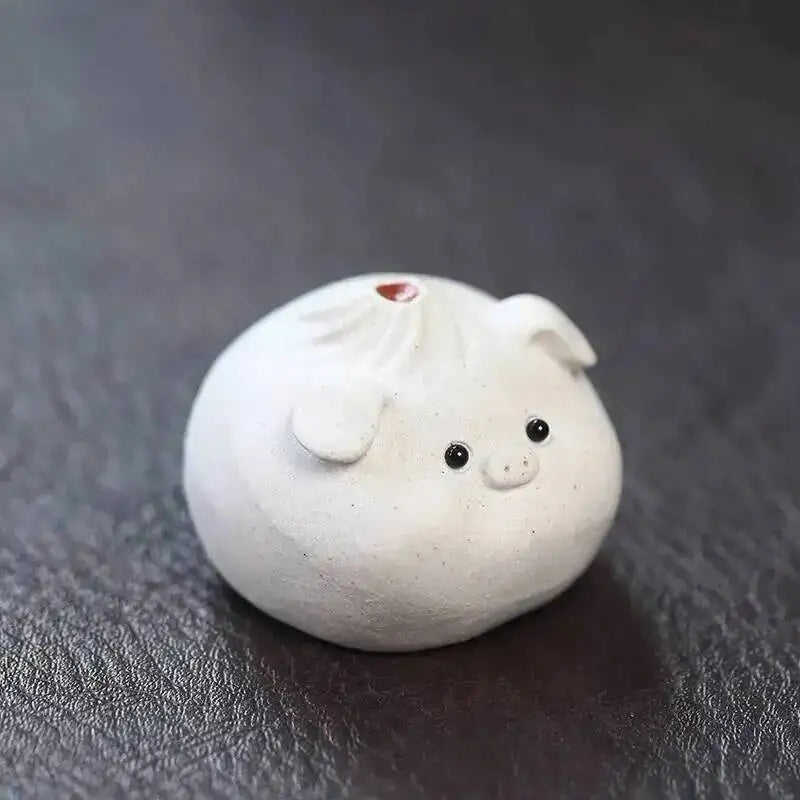 Zisha Tea Pet Little Dragon Wrapped Incense Holder Ornament Pig Tea Tray Tea Plaything Oasis Select Piggy Bun