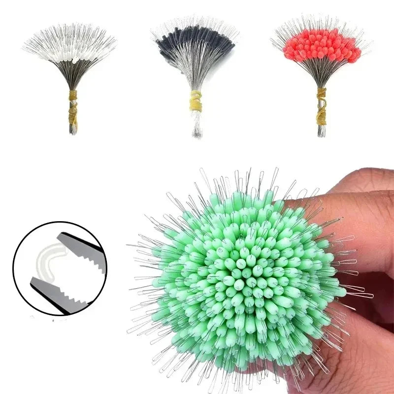 1/2Set Silicone Space Bean Oval Stopper Bobber Profession Fishing Float Resistance Anti-Strand Fish Line Fishing Gear Oasis Select