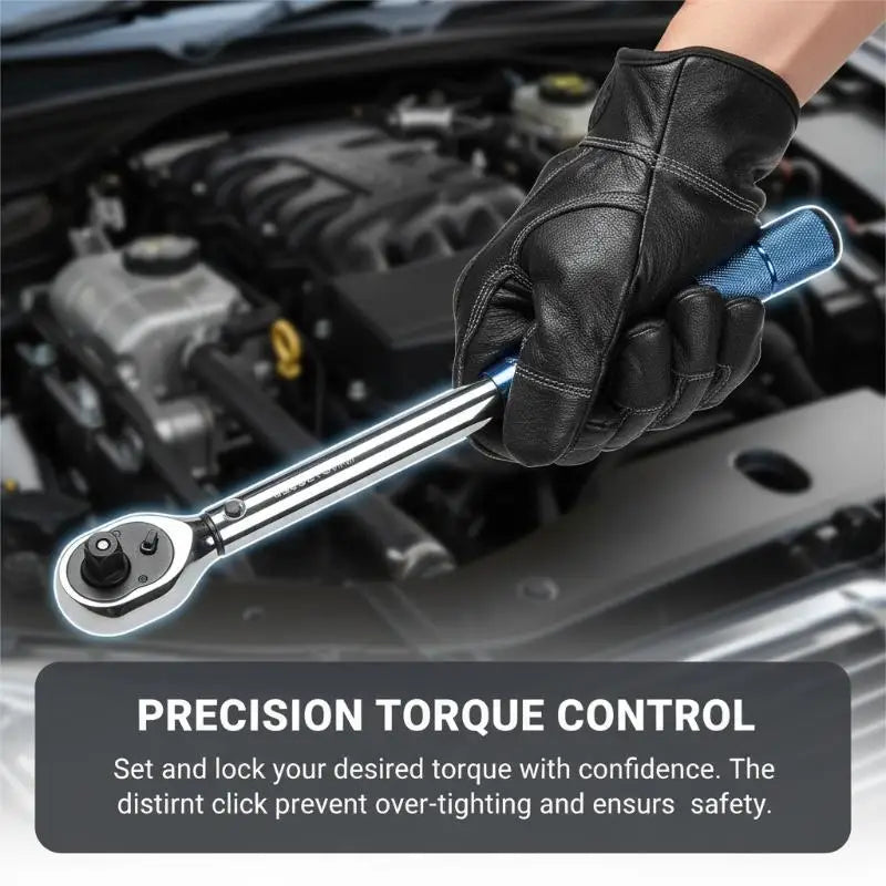1Pcs 5-210Nm Preset Spark Plug Tool With Swivel Head 1/4" 3/8" 1/2" Drive Adjustable Torque Wrench For Car Bike Repair Oasis Select