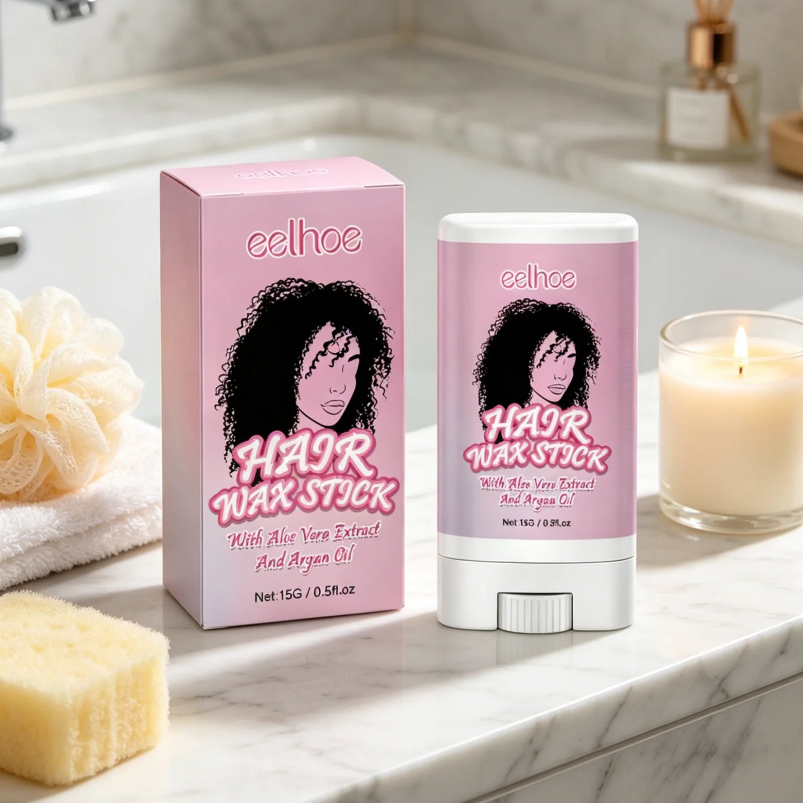 EELHOE Hair Wax Stick – Frizz Control, Nourishing Hold & Shine Hair Styling Wax Oasis Select
