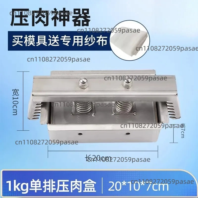 1kg Raw Meat Press Mold Stainless Steel Double Pressure Spring Ham Bacon Making Tool Lunch Meat Press Oasis Select 1kg