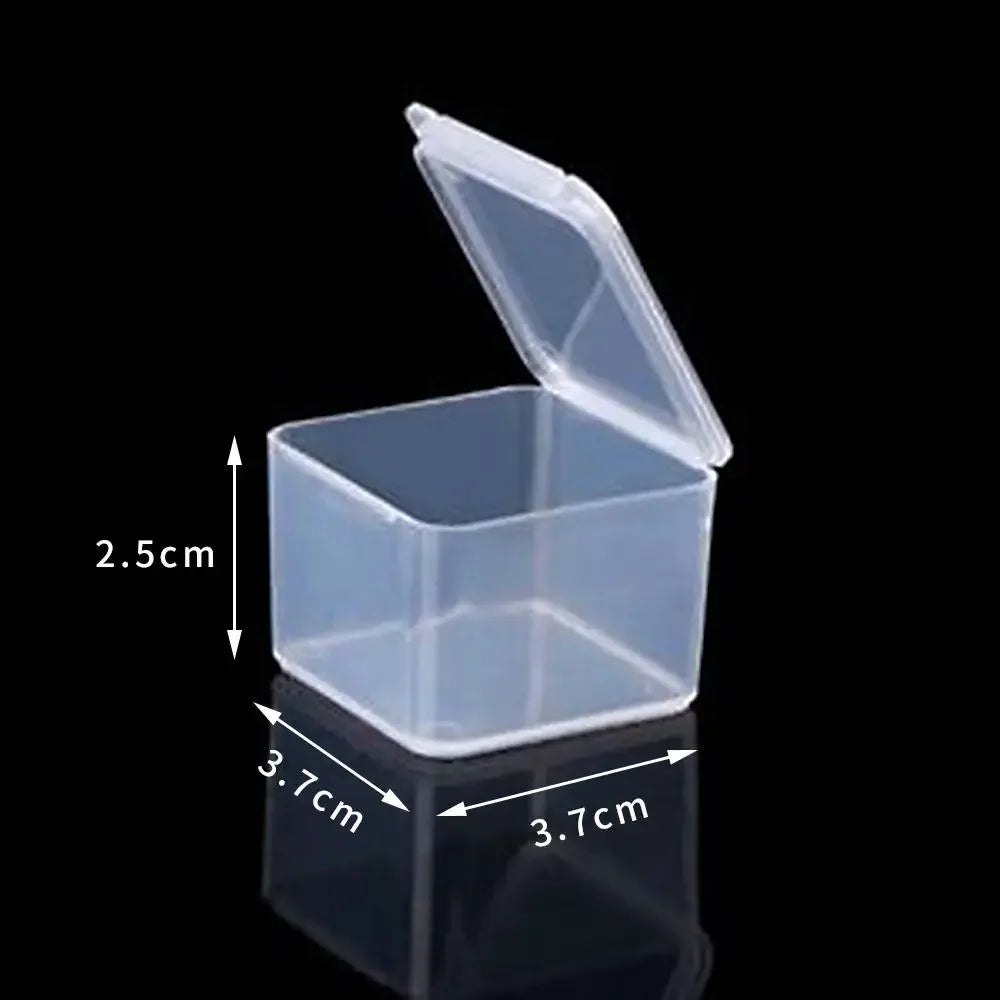 1pc 6 Grids Compartments Plastic Transparent Organizer Jewel Bead Case Cover Container Storage Box For Jewelry Pill Coin Sundry Oasis Select Transparent8